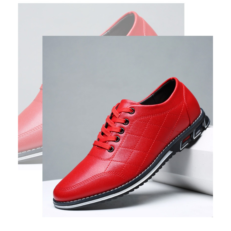 Men Shoes Red Bottom - サイズ 38-48 レッド ビジネスカジュアル レザー メンズシューズ