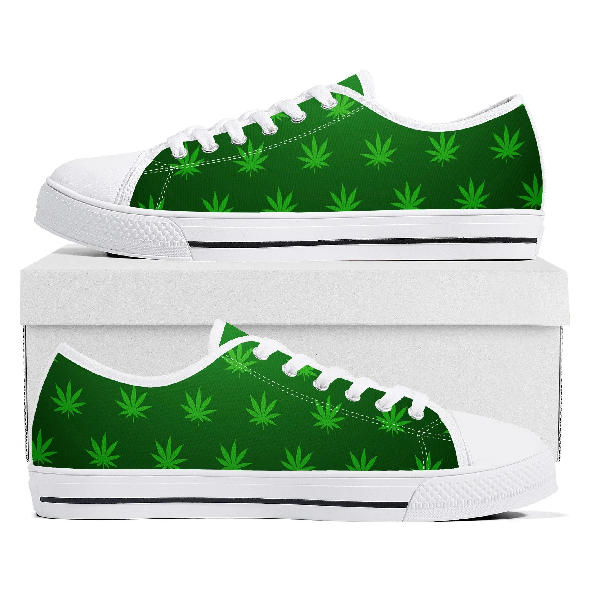Men Shoes Red - リーフウィード ラスタ マリファナ 赤 黄 緑