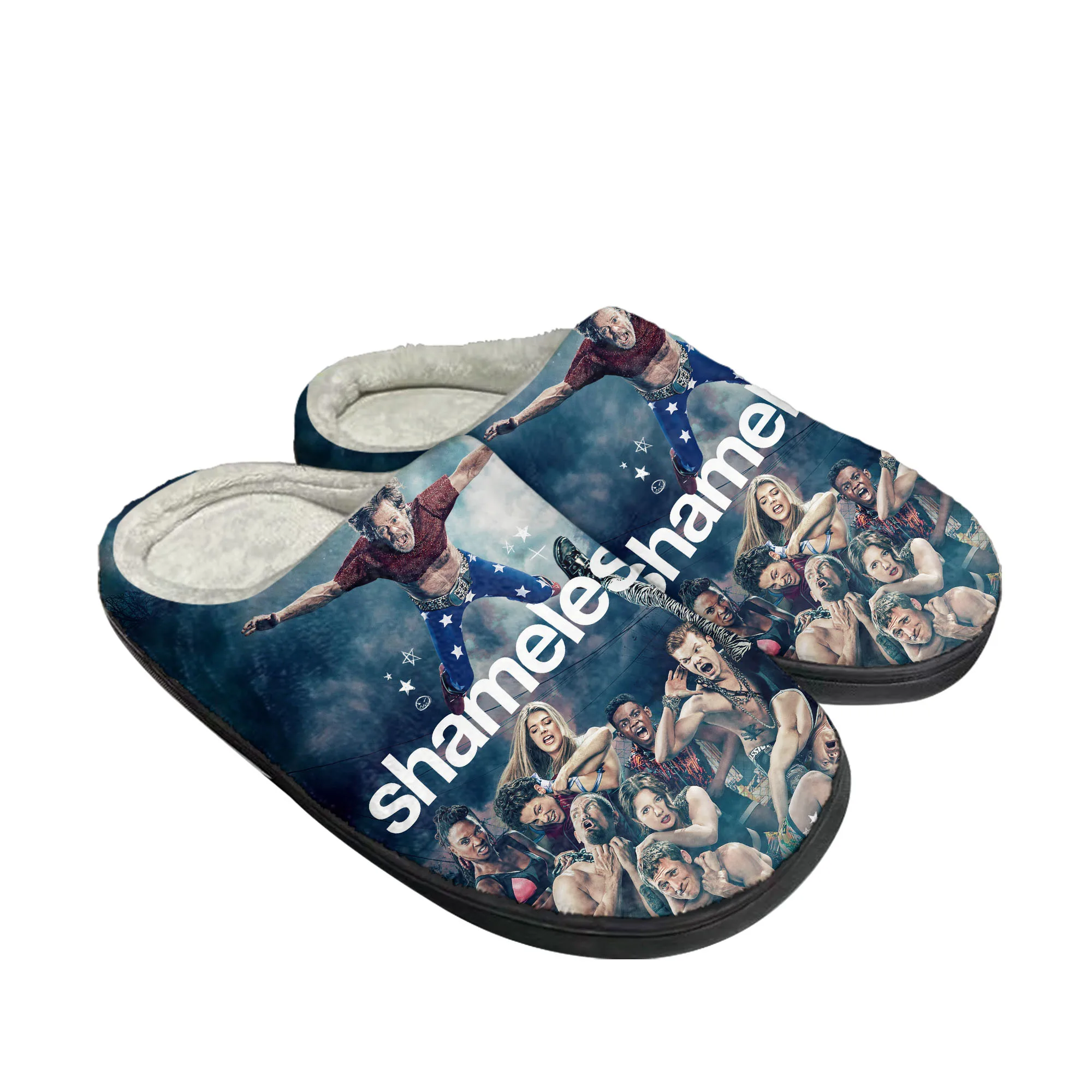 Men Shoes Winter - 恥知らずな世界ホーム綿スリッパメンズレディースぬいぐるみ寝室カジュアル保温靴サーマルスリッパカスタマイズされた DIY 靴