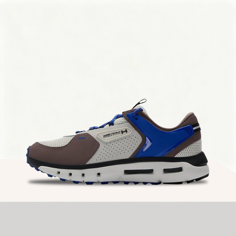 Men Shoes Under Armour - アンダーアーマー サミットトレック ホワイト ブルー ブラウン プレミアム