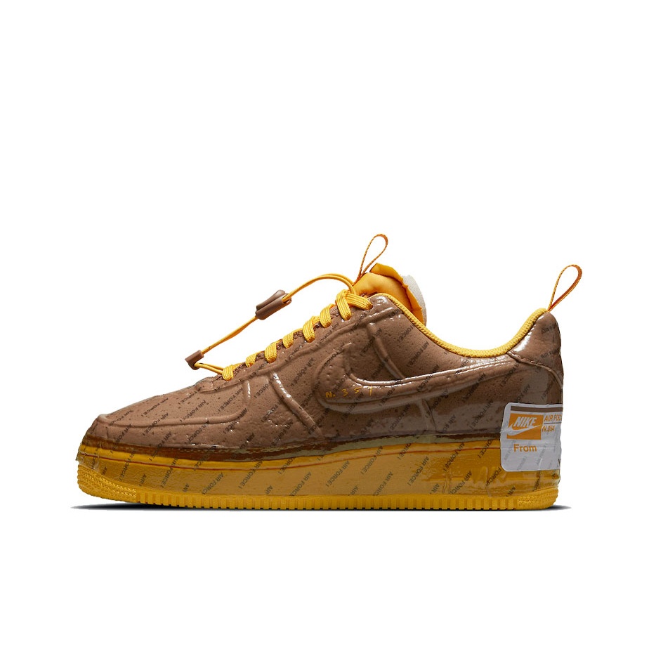 Men'S Shoes Nike Air Force - ナイキ エアフォース1 スケートボードシューズ ユニセックス ロートップ ブラウン/イエロー