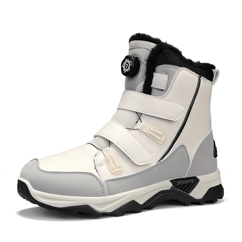 Men'S Shoes Zipper - メンズ防水スノーブーツミッドソール暖かい冬のアウトドアシューズ滑り止め耐摩耗性アウトドアブーツ男性
