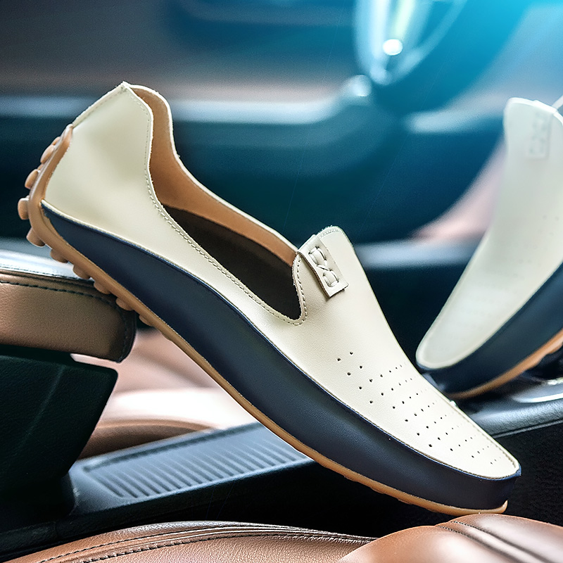 Men'S Shoes Clearance Sale - イタリアの革製ボートモカシン,男性用,カジュアルスタイル,通気性,滑り止め,運転,大型サイズ47,ライト,素晴らしいオファー