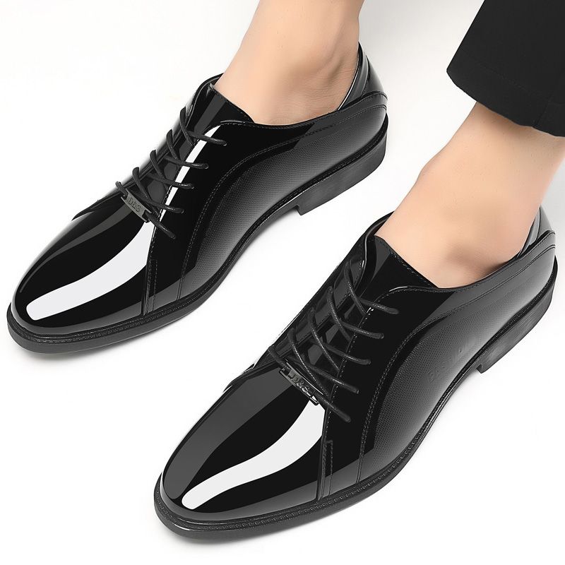 Men Shoes On Clearance - 明るい黒色の紳士靴、男性用、春秋、高級デザイナー、カジュアル、ビジネス、パーティー、格安クリアランス、39サイズ、メンズフォーマルシューズ