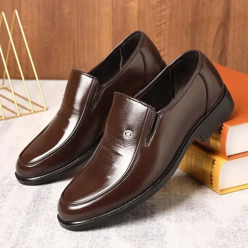 Men Shoes On Clearance - ブラウンブラックメンズフォーマルシューズレザーカジュアルソーシャルシューズ男性格安クリアランス高級デザイナービジネスオフィス清算新