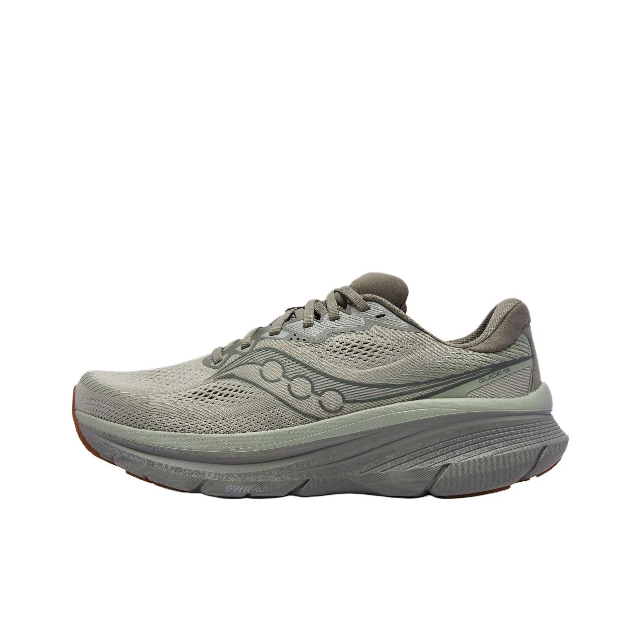 Men'S Shoes Guide - サコニー ガイド 19 通気性のあるローカットトレーニングシューズ、シティ通勤ランニングシューズ、メンズ、グリーン S21058-140