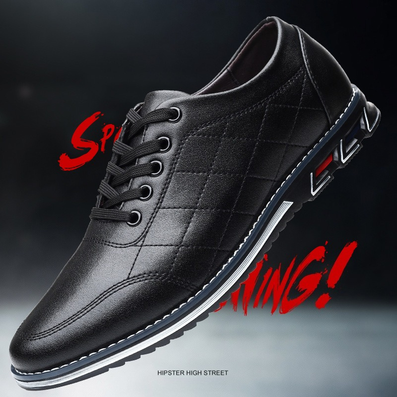 サイズ 38-48 レッド ビジネスカジュアル レザー メン - Men Shoes Red Bottom のレビューと価格