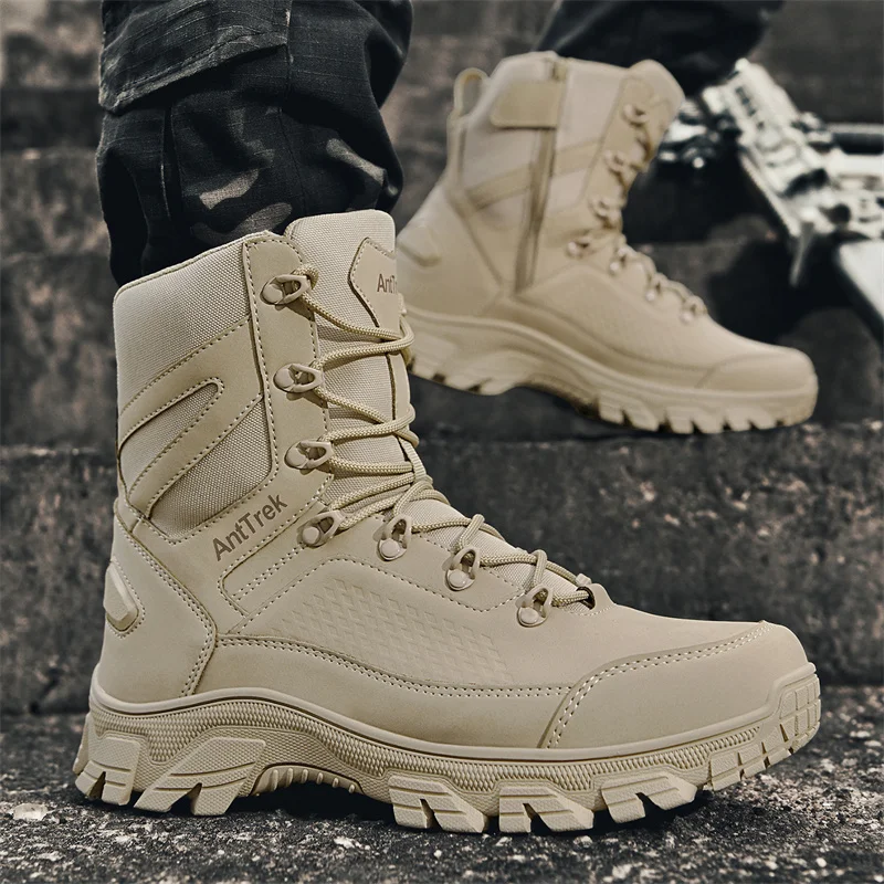 2025 新しい戦術ブーツ男性ブーツ特殊部隊砂漠男性ブーツ屋 - Men Shoes Type のレビューと価格