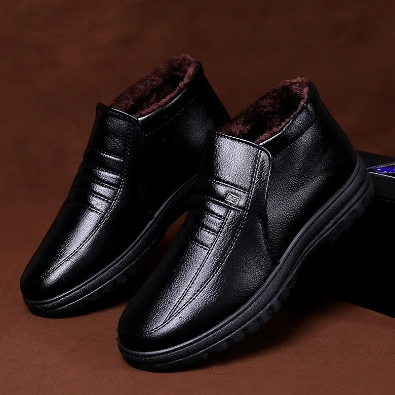 メンズカジュアルレザーシューズ,ラージサイズ,ウォーム,コッ - Men Shoes Office のレビューと価格