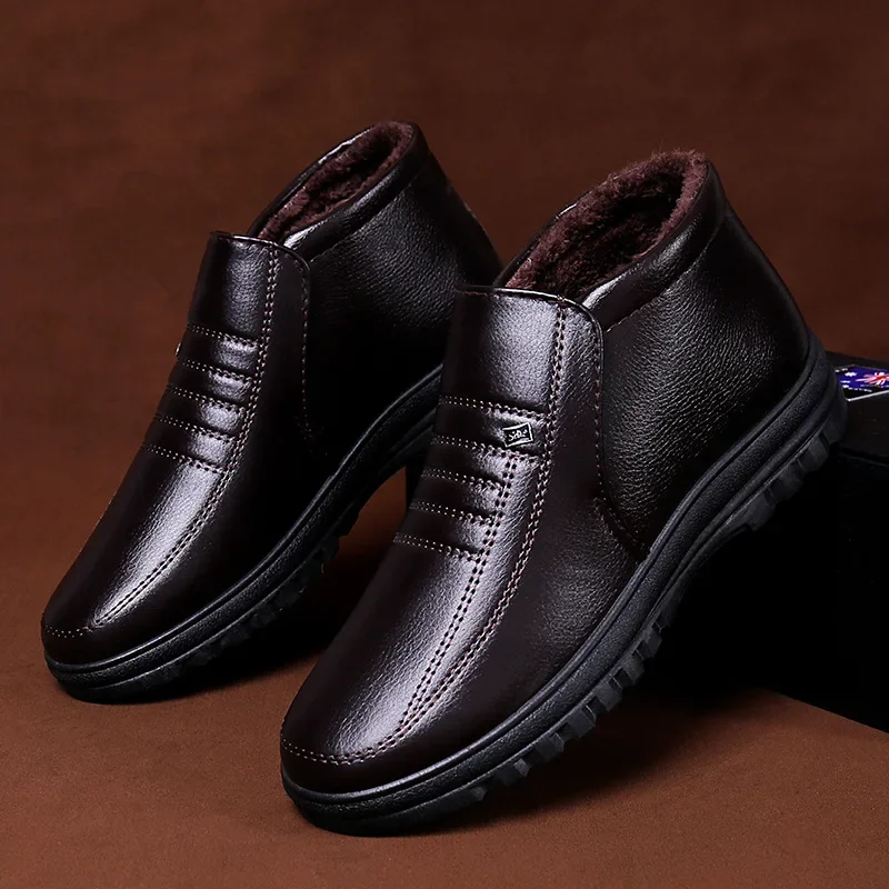 メンズカジュアルレザーシューズ,ラージサイズ,ウォーム,コッ - Men Shoes Office のレビューと価格
