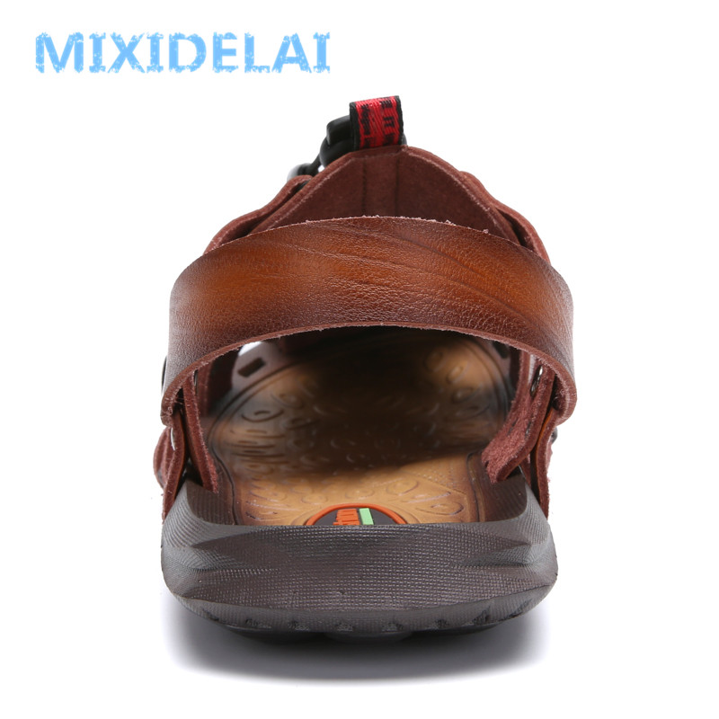 Miidelai-快適なメンズレザーサンダル,スリッパ,サマ - Men'S Shoes Clearance Sale のレビューと価格