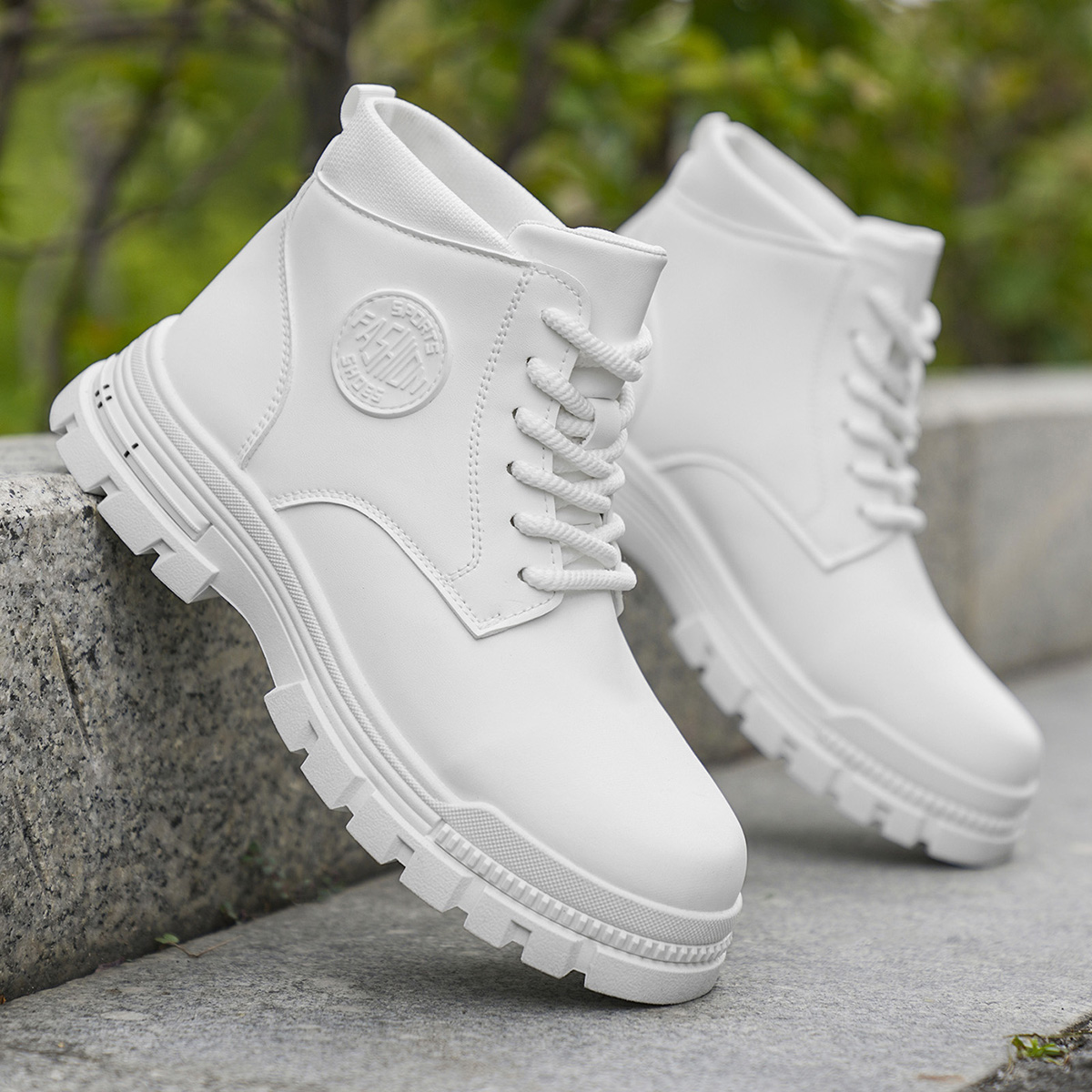 メンズファッション オールシーズン対応 ホワイト バイクブー - Men Shoes Type のレビューと価格