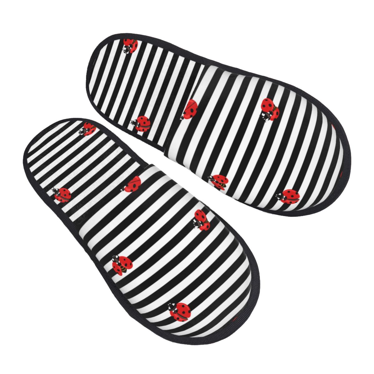 豪華な室内スリッパ赤いてんとう虫水滴付き暖かい柔らかい靴ホー - Men Shoes Red のレビューと価格
