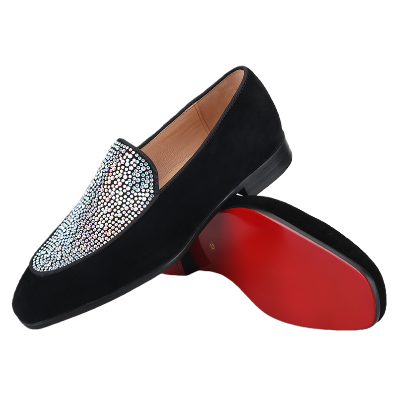 Piergitar-男性用の手作りの黒のスエードソールの靴, - Men Shoes Red Bottom のレビューと価格