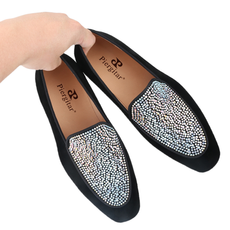 Piergitar-男性用の手作りの黒のスエードソールの靴, - Men Shoes Red Bottom のレビューと価格