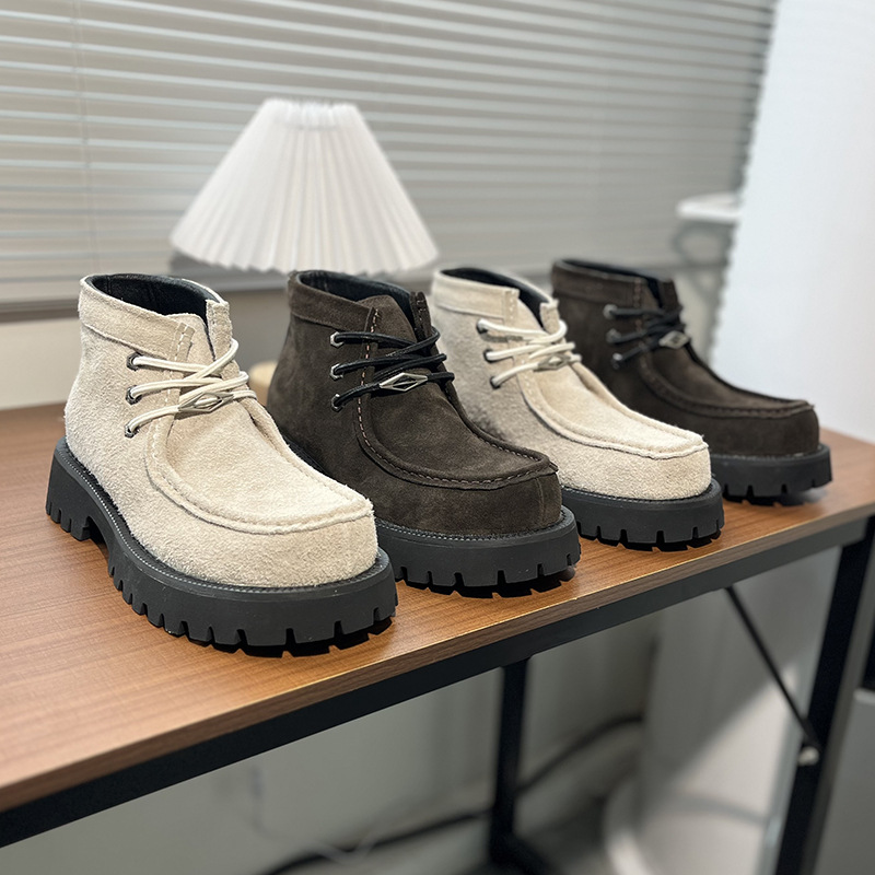 ウエスタンブーツマンプラットフォームアンクルブーツデザインシ - Men'S Shoes Quality Brands のレビューと価格
