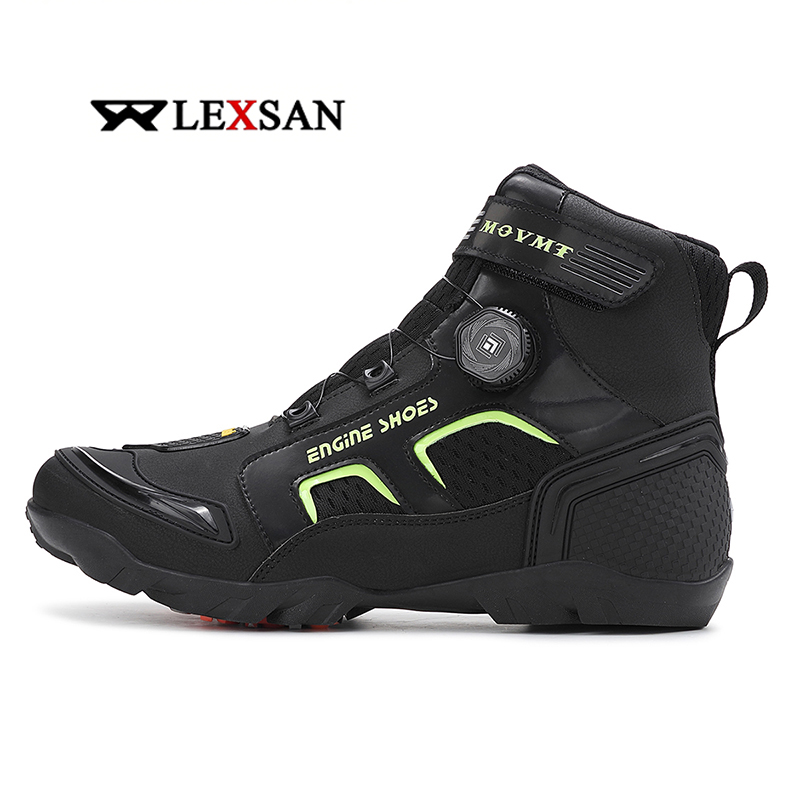 Lexsan オートバイブーツ男性革モト通気性アンチスリップ - Men Shoes Type のレビューと価格