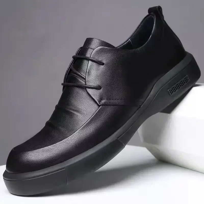 メンズカジュアル牛革ドレスシューズ,ビジネスシューズ,ブラッ - Men Shoes On Clearance のレビューと価格