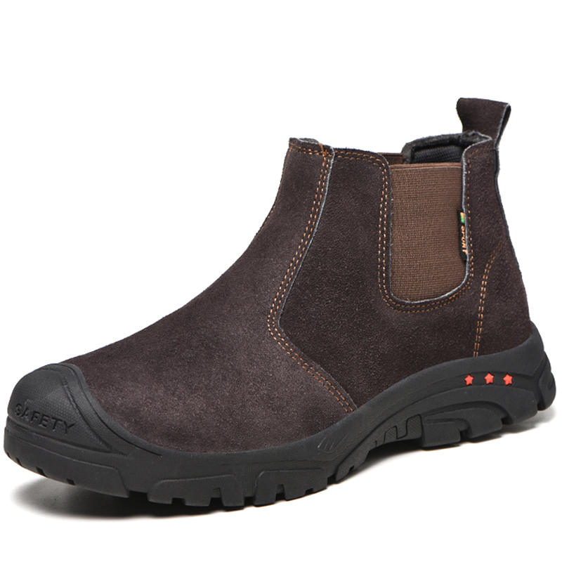 男性用の不滅の安全靴,耐パンク性の作業靴,チェルシースタイル - Chelsea Boots Suede のレビューと価格