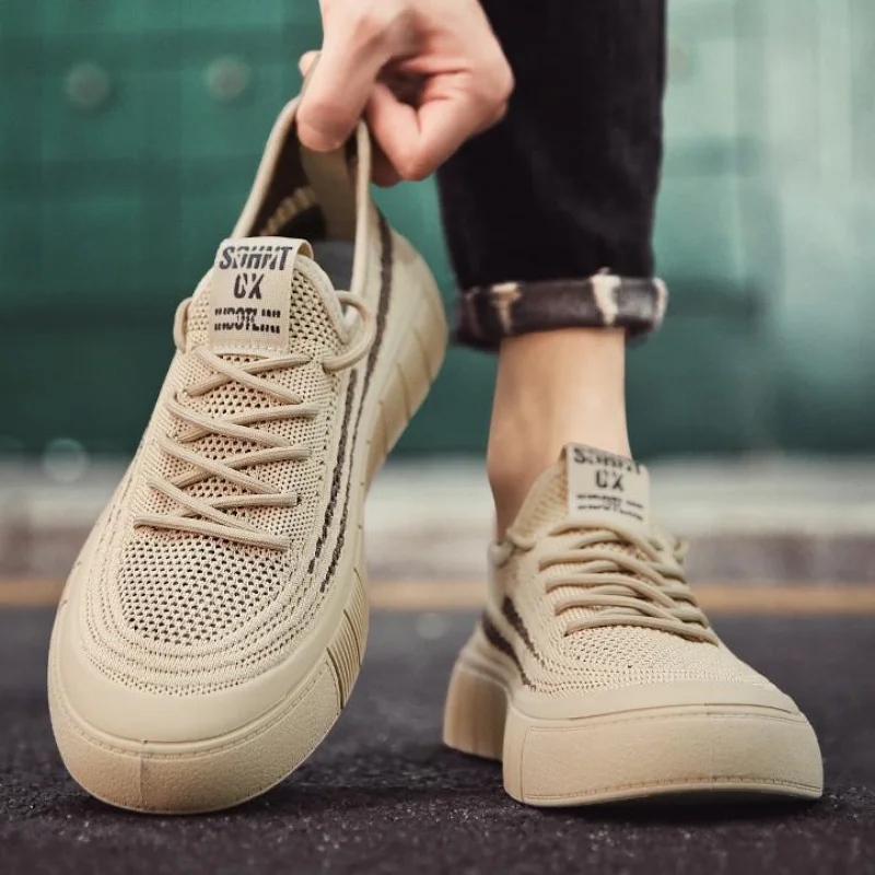 メンズ通気性メッシュスニーカー,加硫テニスシューズ,メンズブ - Men'S Shoes Clearance Sale のレビューと価格