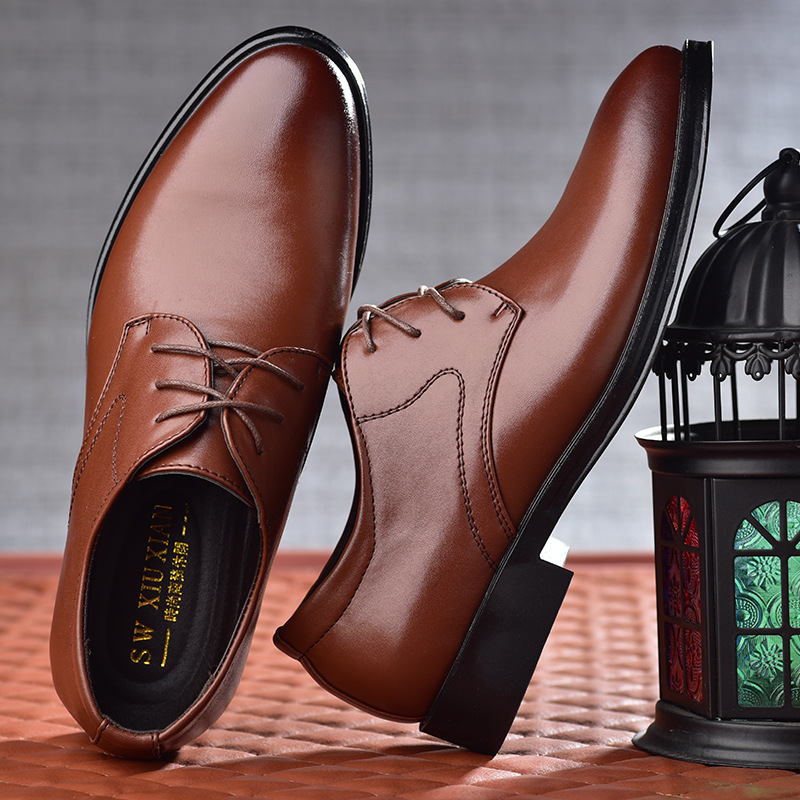 メンズレザーレースアップシューズ,ダービーシューズ,ウェディ - Men Shoes On Clearance のレビューと価格
