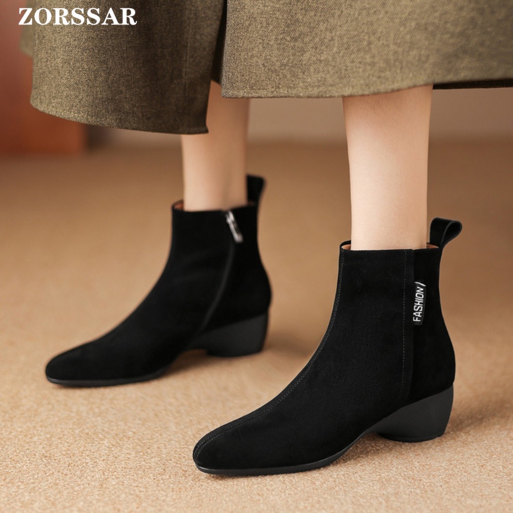 2025年秋冬新作 レディースブーツ チェルシーブーツ ウェ - Chelsea Boots Suede のレビューと価格