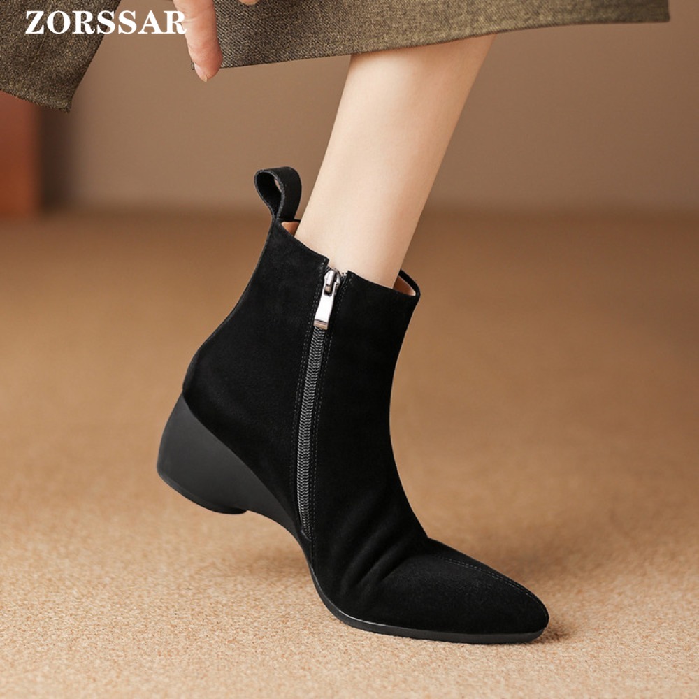 2025年秋冬新作 レディースブーツ チェルシーブーツ ウェ - Chelsea Boots Suede のレビューと価格