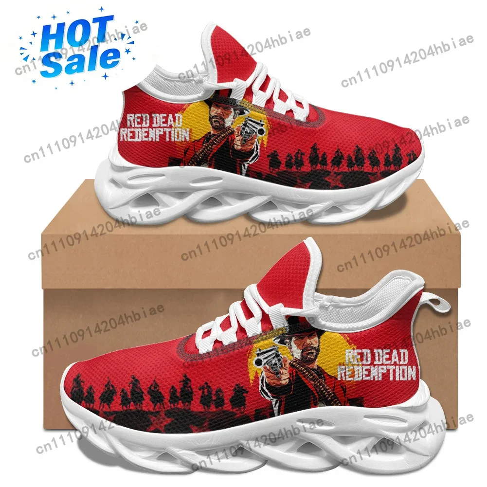 レッド・デッド・リデンプション フラットスニーカー メンズ・ - Men Shoes Red のレビューと価格