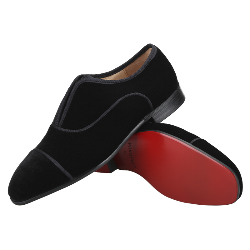 Piergitar-イタリア風ベルベットオックスフォードシュ - Men Shoes Red Bottom のレビューと価格