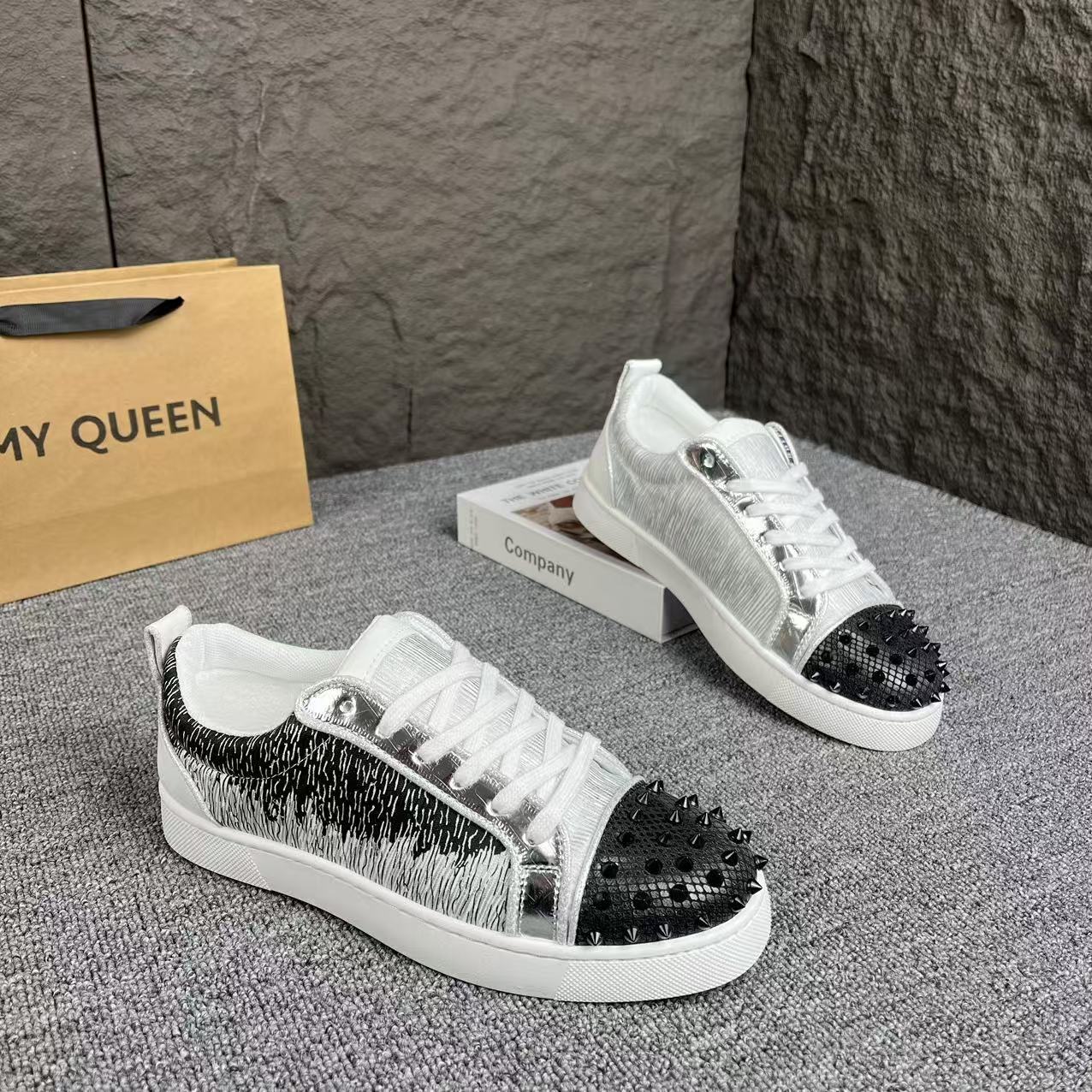 メンズシューズ 2026 春秋 リベット スパンコール ロー - Men Shoes Dior のレビューと価格