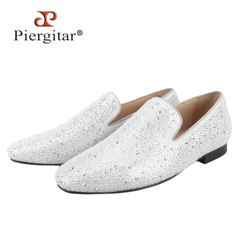 Piergitar-赤い底の本革モカシン,男性用の手作りの明 - Men Shoes Red Bottom のレビューと価格