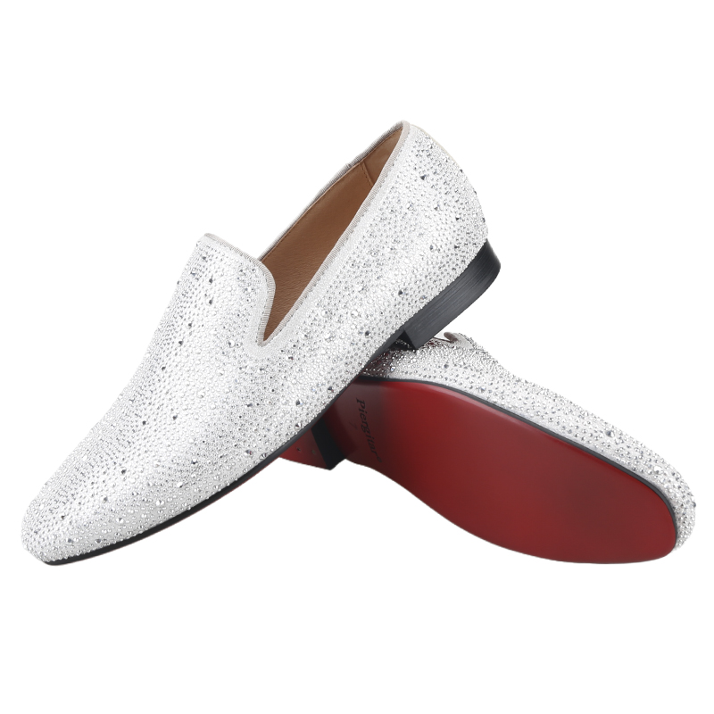 Piergitar-赤い底の本革モカシン,男性用の手作りの明 - Men Shoes Red Bottom のレビューと価格
