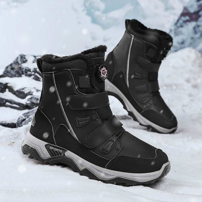 メンズ防水スノーブーツミッドソール暖かい冬のアウトドアシュー - Men'S Shoes Zipper のレビューと価格