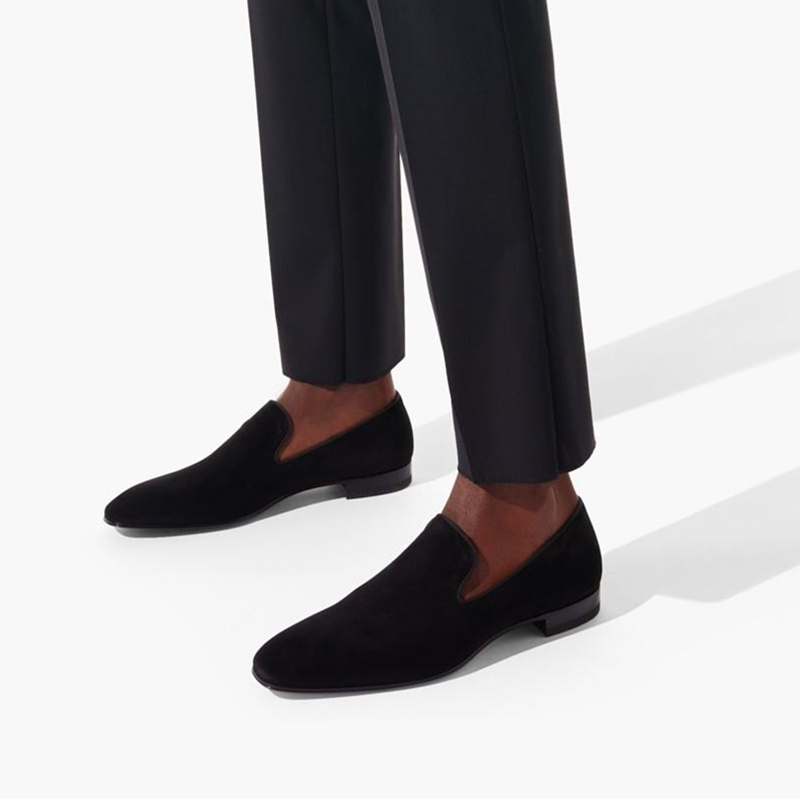 男性用の赤い靴底,イブニングドレス用の滑り止めローファー付き - Men Shoes Red Bottom のレビューと価格