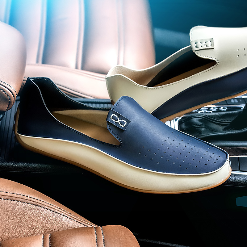イタリアの革製ボートモカシン,男性用,カジュアルスタイル,通 - Men'S Shoes Clearance Sale のレビューと価格