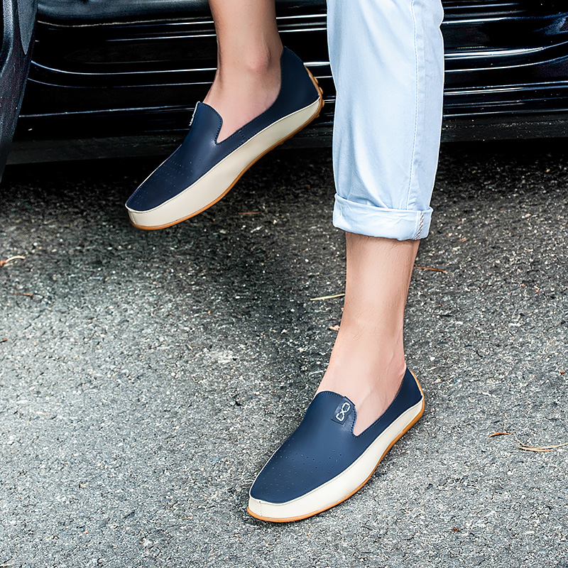 イタリアの革製ボートモカシン,男性用,カジュアルスタイル,通 - Men'S Shoes Clearance Sale のレビューと価格