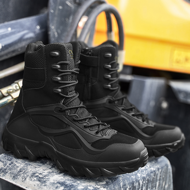 男性靴戦術ブーツ特殊部隊フィールドマンブーツ軽量屋外ノンスリ - Men Shoes Type のレビューと価格