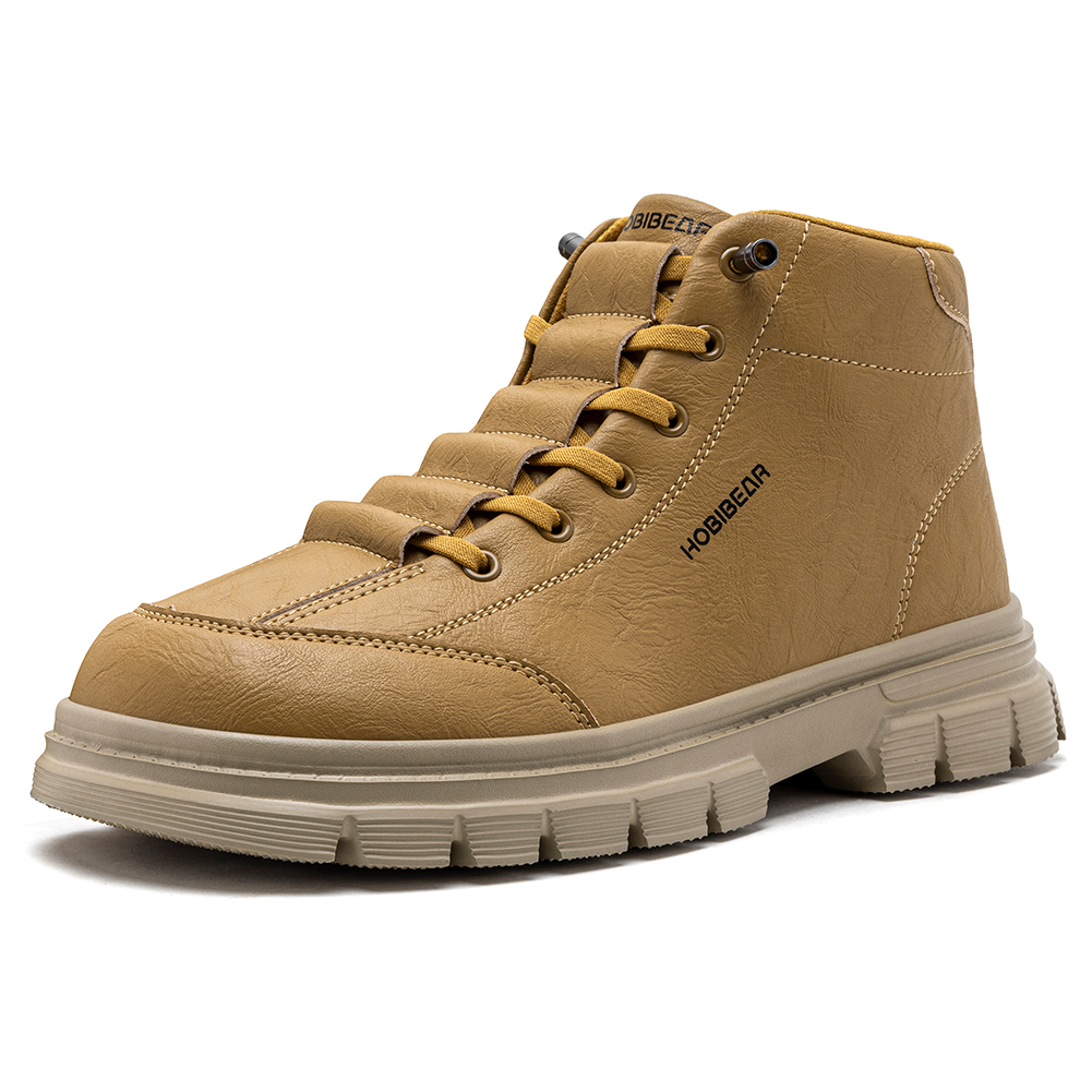 HOBIBEAR メンズ ワイドトゥボックス アンクルブーツ - Men Shoes Type のレビューと価格