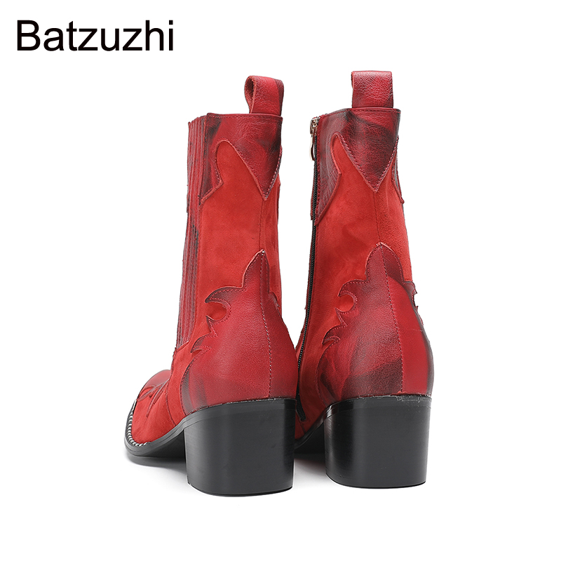Batzuzhi 6.5cm ハイヒール メンズシューズ ブ - Men Shoes Red のレビューと価格