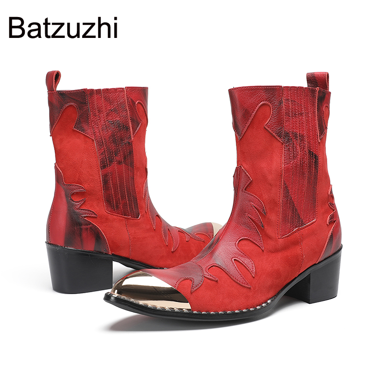 Batzuzhi 6.5cm ハイヒール メンズシューズ ブ - Men Shoes Red のレビューと価格