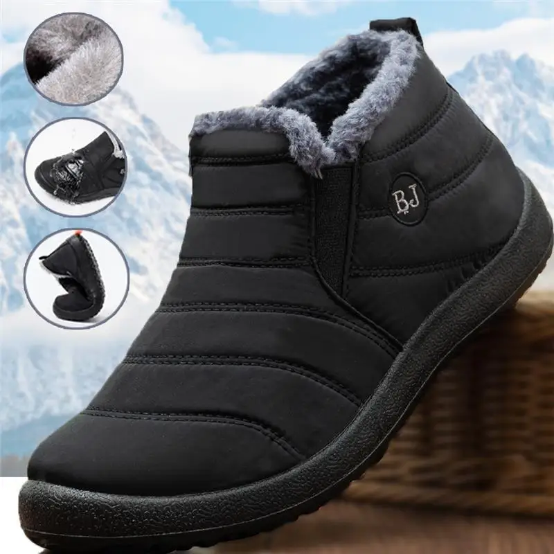 ファッションメンズスノーブーツ足首高保温靴寒い冬用防水屋外雪 - Men Shoes Office のレビューと価格