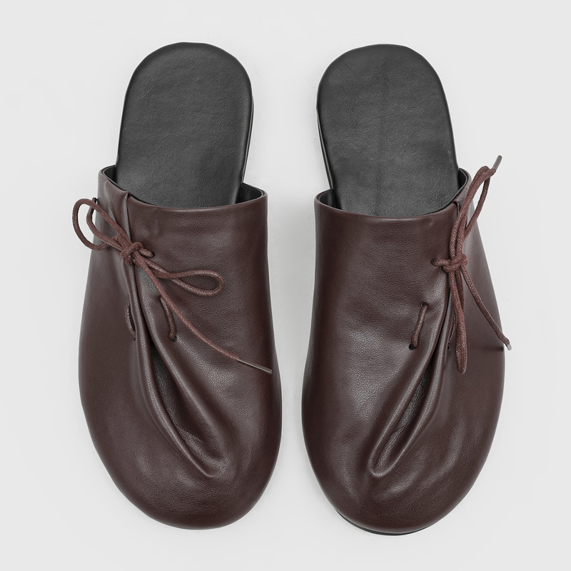 新しくておしゃれで快適なメンズハーフスリッパ、斜めストラップ - Men'S Shoes Qn のレビューと価格