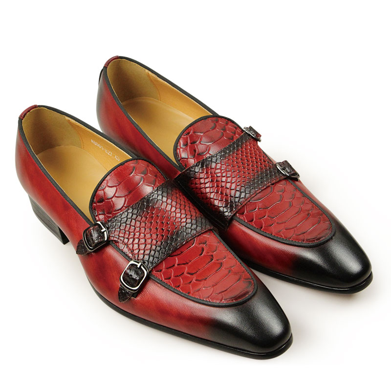 男性のための快適な革の靴,赤と黒の色のモカシン,ゴム底,カジ - Men Shoes Red Bottom のレビューと価格