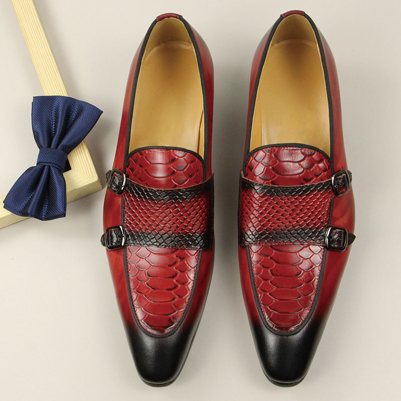 男性のための快適な革の靴,赤と黒の色のモカシン,ゴム底,カジ - Men Shoes Red Bottom のレビューと価格