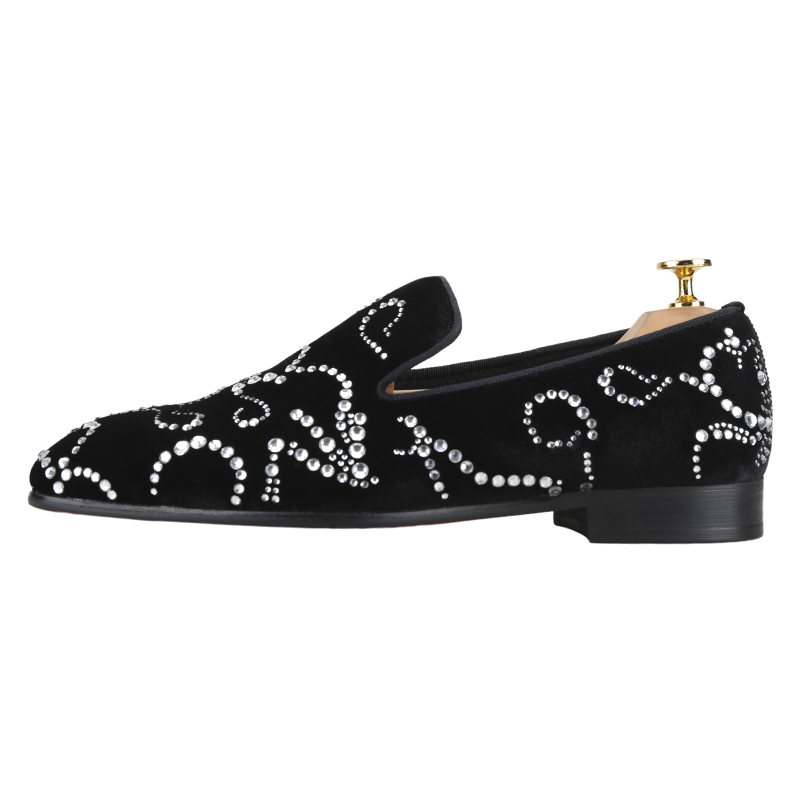 Piergitar-ベルベットとオクトタンポポのモカシン,手 - Men Shoes Red Bottom のレビューと価格