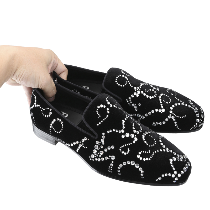 Piergitar-ベルベットとオクトタンポポのモカシン,手 - Men Shoes Red Bottom のレビューと価格