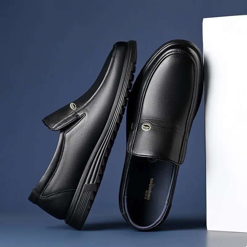 ラウンドトゥソーシャルシューズ男性黒ローファーシューズメンズ - Men Shoes On Clearance のレビューと価格