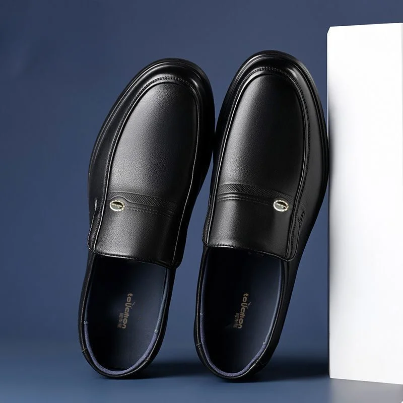 ラウンドトゥソーシャルシューズ男性黒ローファーシューズメンズ - Men Shoes On Clearance のレビューと価格