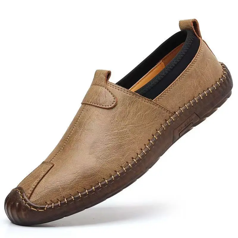 スリッポン軽量メンズレザーシューズロートップ快適な高級セール - Men'S Shoes Clearance Sale のレビューと価格