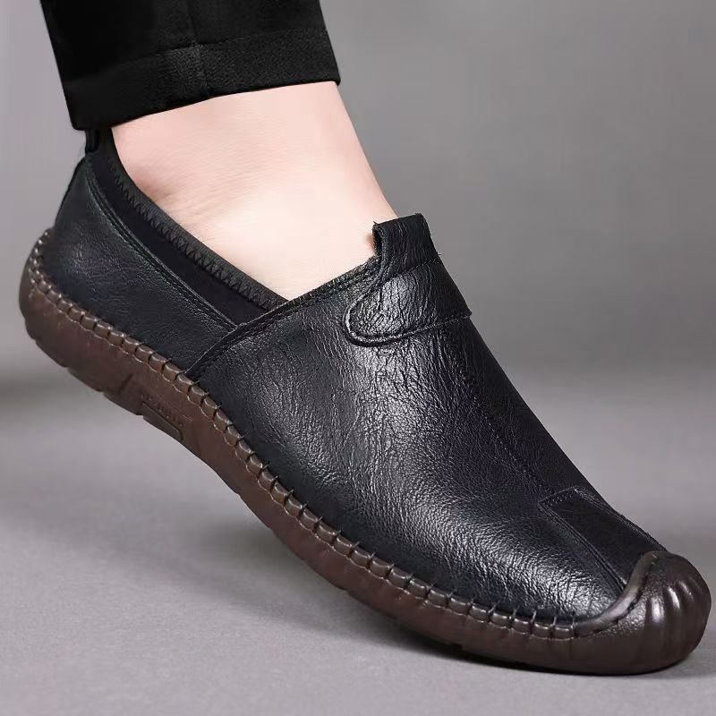 スリッポン軽量メンズレザーシューズロートップ快適な高級セール - Men'S Shoes Clearance Sale のレビューと価格